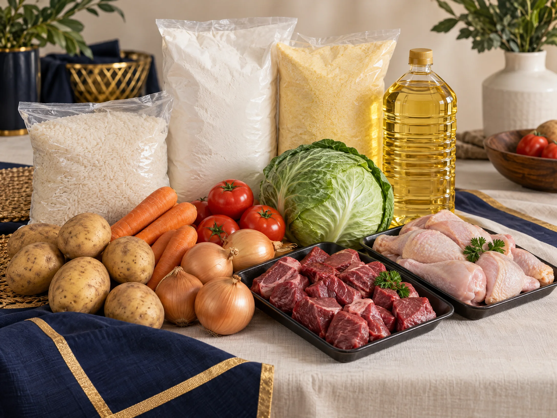 Illustrative groceries included with Premium